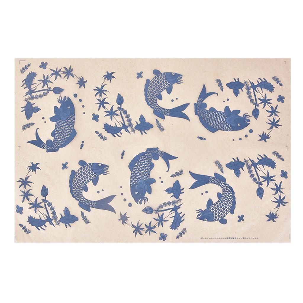 Töpferei, Keramik, Ton-Transferpapier, Blumenmuster, dekoratives Kunsthandwerk für Töpferei, Schüssel, Flasche, Dekoration, Wohnaccessoire