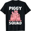 Funny Pig Lover Art For Men Women Kids Piggy Squad Swine Pig T-Shirt