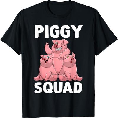 Lustige Schweineliebhaber Kunst für Männer Frauen Kinder Schweinchen Trupp Schwein Schwein T-Shirt