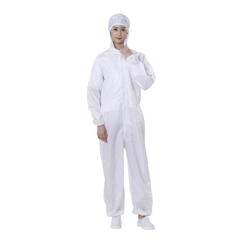 Anti-static Hooded Mesh Onesie for Dust-free Food & Pharmaceutical Workspaces, Logo Printable