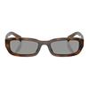 Full Rim Detail Acetate Rectangular Sunglasses Women's Tortoiseshell