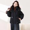 2025 Women's Short Cotton-Padded Jacket: New Korean Style, Fashionable Thick Bread Coat for Winter Outerwear.