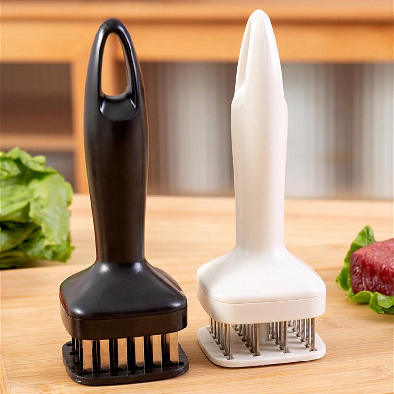 Stainless Steel Handheld Tender Meat Needle Multifunctional Kitchen Steak Perforator Manual Household Broken Tendon Meat Hammer