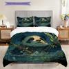 Panda Pattern Bedding Quilt Set Quilt Cover Pillowcase Home Decoration Birthday Gift (1 * Duvet Cover + 2 * Pillowcase, Without Core)