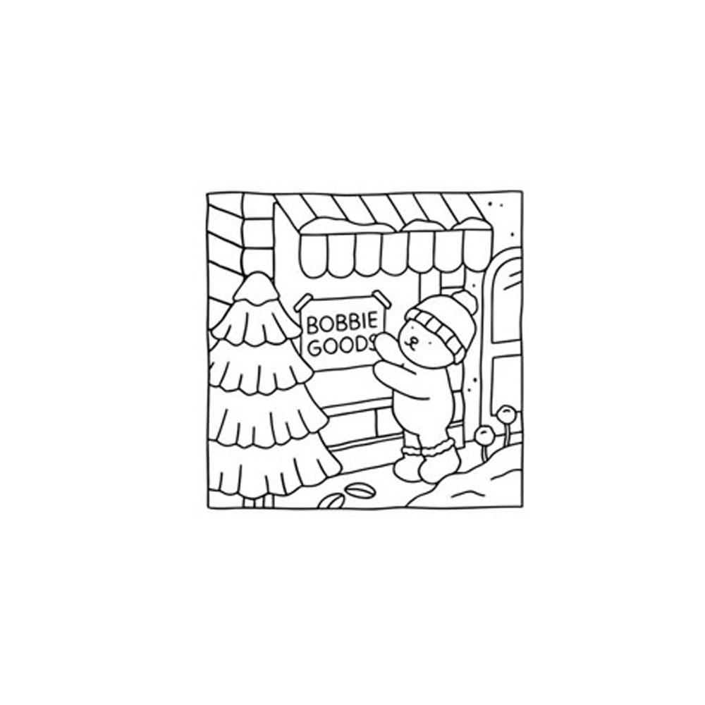 1 Stück Cozy Days Malbuch Bobbie Goods Entspannende Malvorlagen für Erwachsene & Kinder