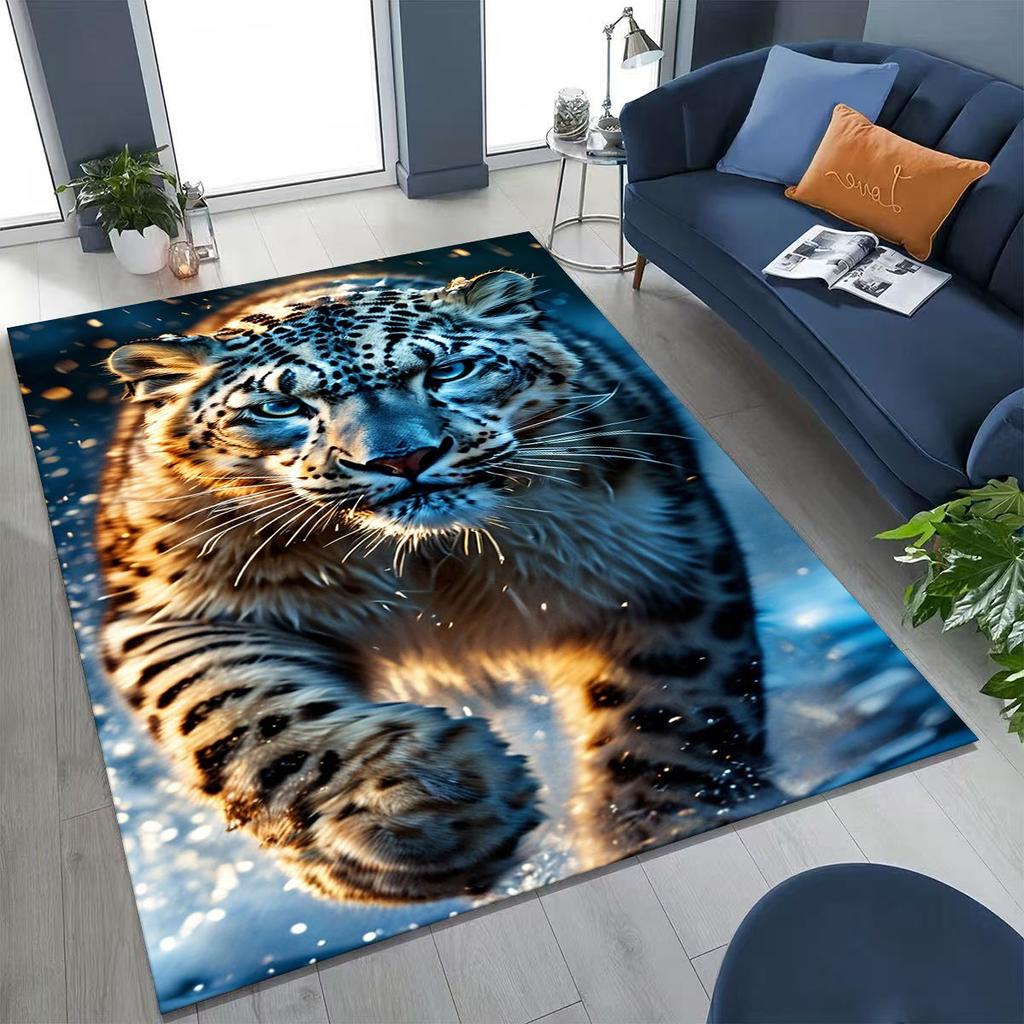 27 Style Wild Animal Leopard Cheetah Beast Cartoon Rug for Bedroom Living Room Sofa Home Doormat Decor, Kids Non-slip Floor Mat