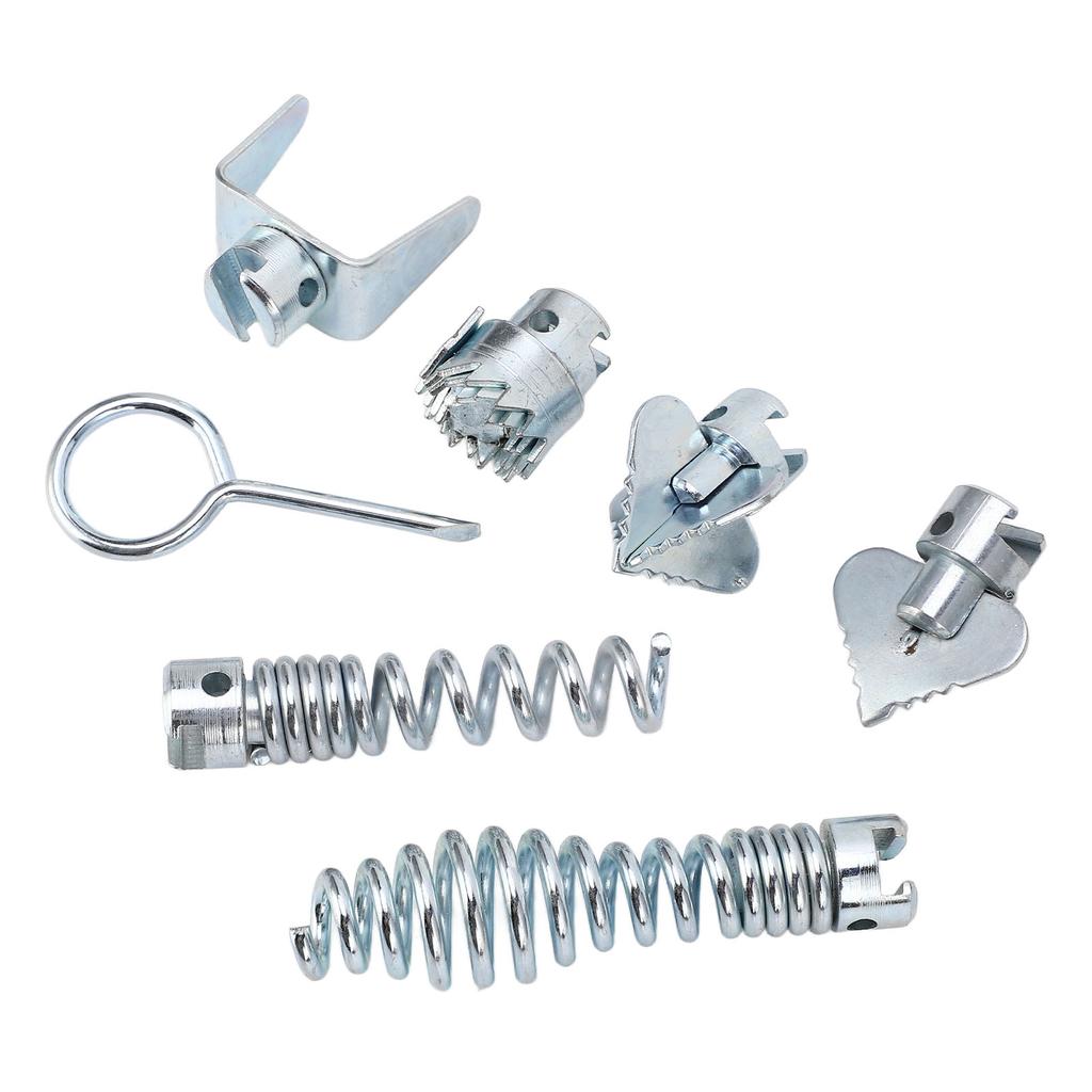 Drain Auger Cleaner Tool Manganese Steel Drain Line Pipeline Cutting Head Set for Dredging Machine