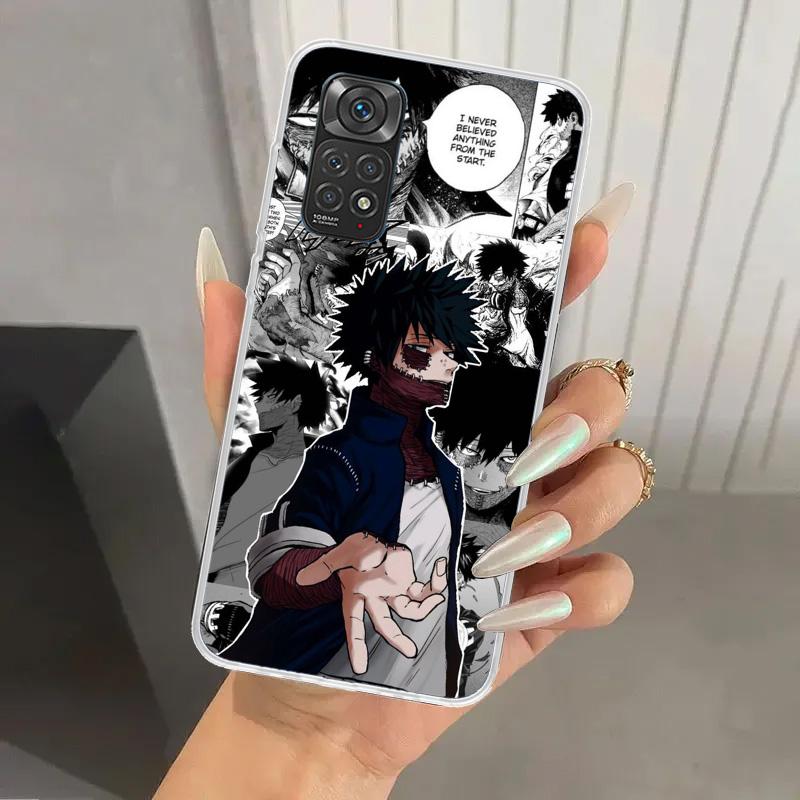 My Hero MHA Dabi Bnha Phone Case for Xiaomi Redmi Note 15 14 14S 13 12S 12 Pro 11S 11 Plus 11T 11E 10S Soft Funda Print Shell Re