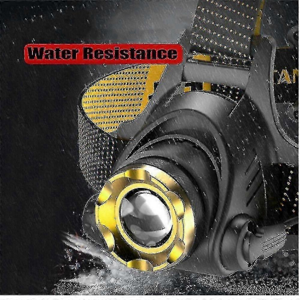 LED Camping Search Light USB DC Rechargeable Zoomable Head Flashlight Powerful Headlamp for Camping Hiking Fishing