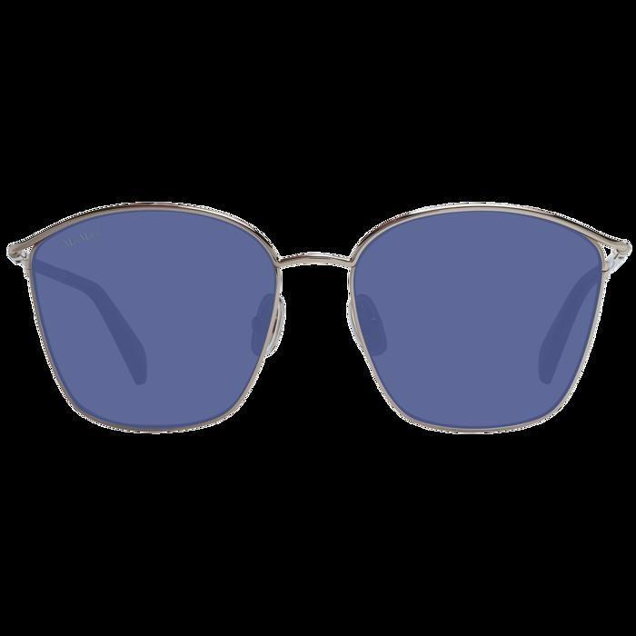 Lunettes de soleil - Max Mara - MM0043 - Argent et noir - Verres bleus - Protection 100% UVA/UVB