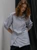 Peulibeo07 Double Layered Stripe Shirt Frfa01Sh06_Blue