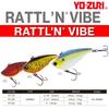 Rattlin Vibe Vibration Bass Shimmy Fall YO-ZURI Lure, 65mm, BT, Weight 17g, R1160-BT-Blue Silver, Fishing,
