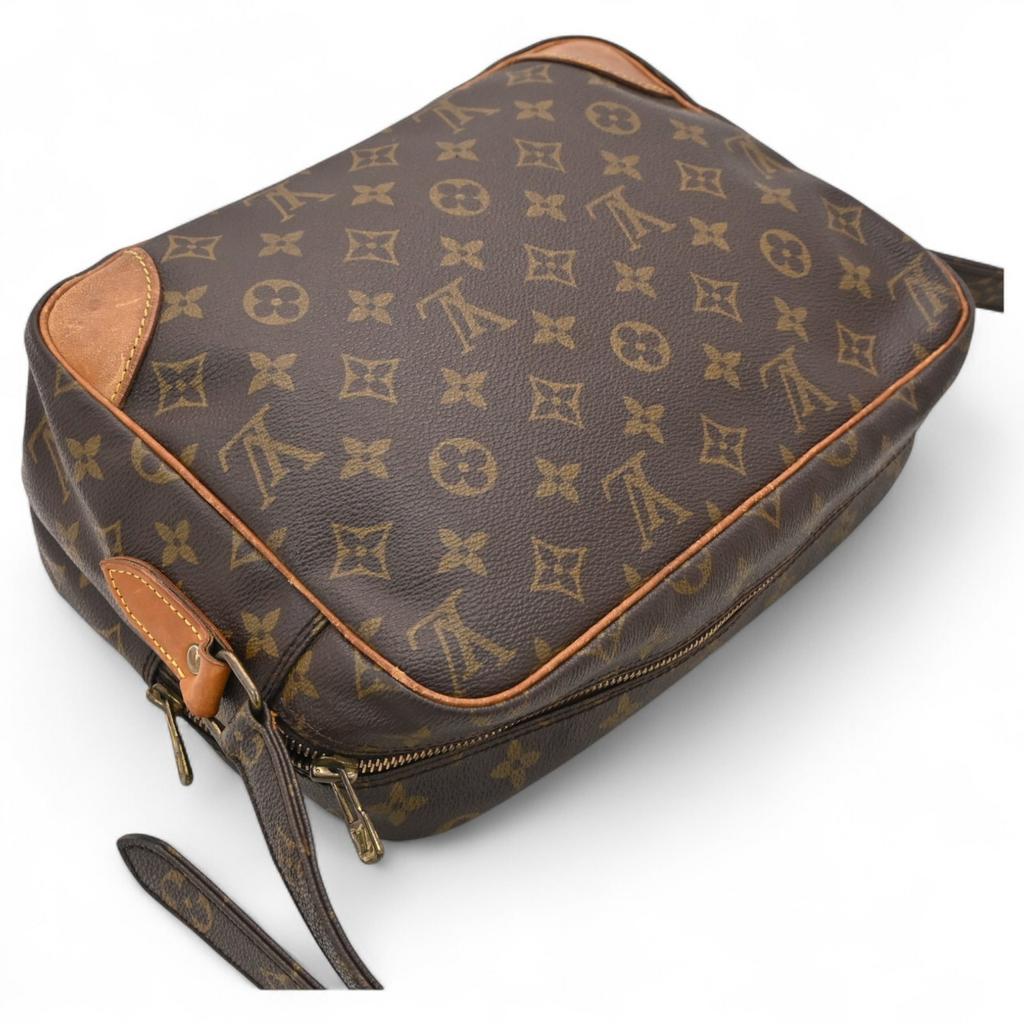 Auth LOUIS VUITTON Monogram Nile Shoulder Bag Brown PVC M45244 Lv9913aa