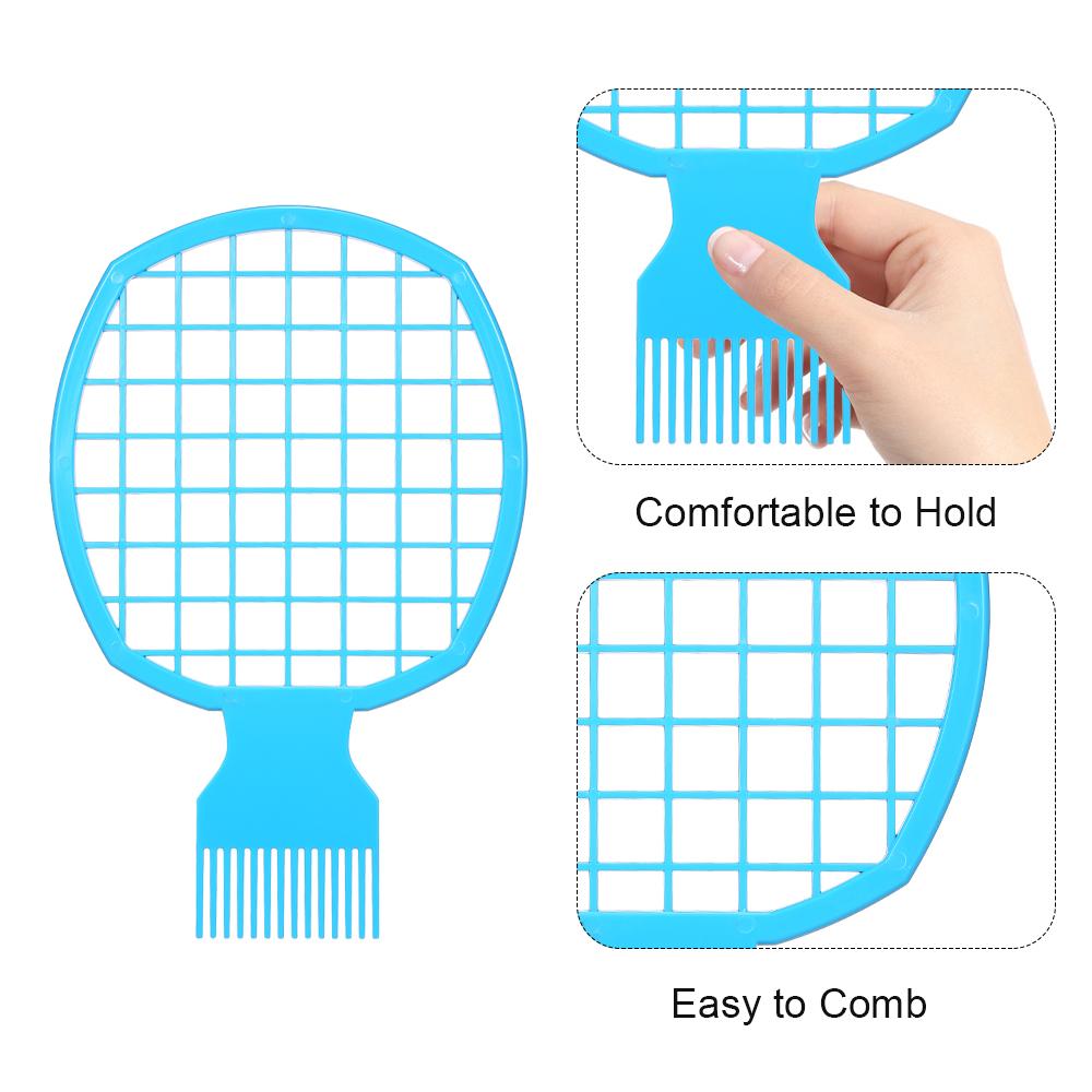 

2 in 1 Afro Hair Brush Curly Hair Comb Twist Natural Hair Comb for Men Women Barber Using Set of 3pcs різнокольоровий