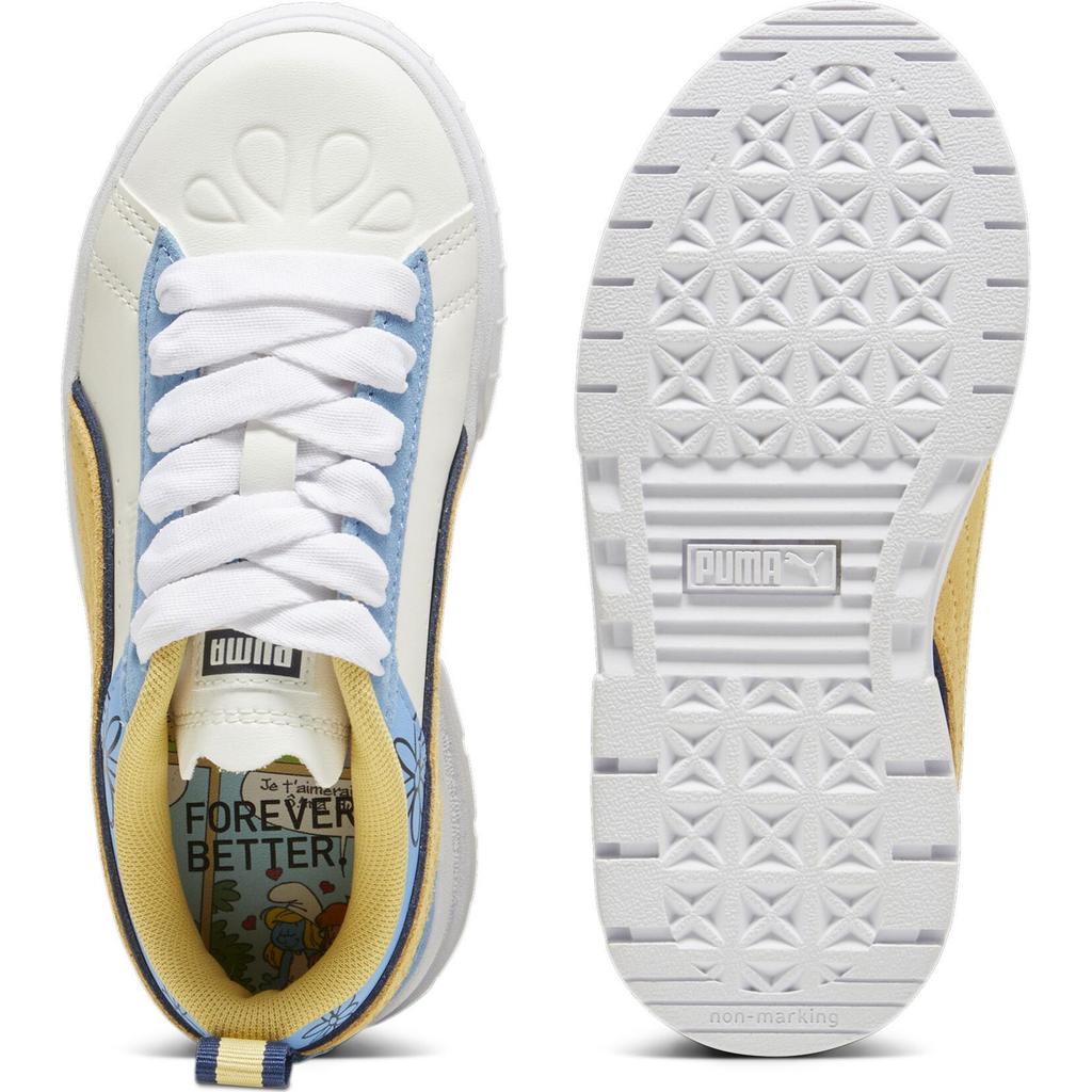 Puma The Smurfs X  Mayze Comfortable Low-Top Kids Sneakers Kids Sneakers White Blue 39478101