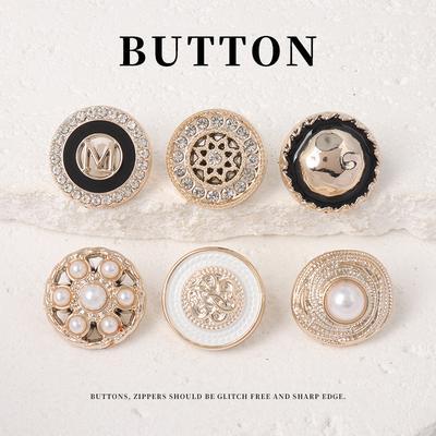 5pcs Plastic Pearl Point Oil Button Coat Trench Coat Pajamas Decorative Buttons Sweater Cardigan Jacket High Buttons