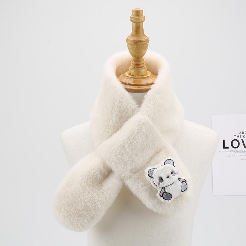 Plüsch-Cartoon-Schal für Kinder: Gemütlicher Nackenschal für Jungen und Mädchen