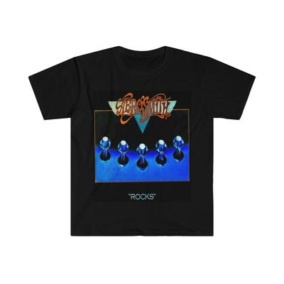 Měkké bavlněné tričko Pánské Dámské Trička Top. Aerosmith. Skály