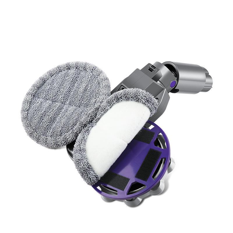 Huixi Mop & Brush Head Compatible with Dyson V6/V7/V8/V10/V11 Vacuums for Wet & Dry Cleaning