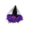 Halloween Witch Hat with Feather Decoration for Costume Party