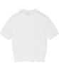 COVERNAT WOMAN Collar Lace-Up Crochet Half Knit Ivory