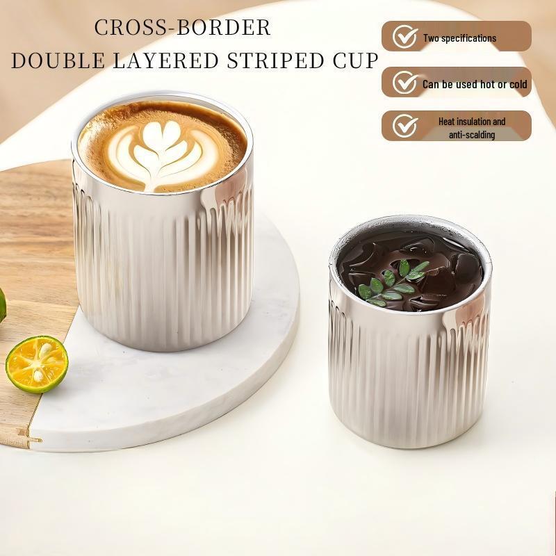 ARKIE 304 Stainless Steel Double-Layer Mug 200ml