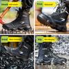 Fashion 2024 New Safety Shoes Men Boots High Top Work Sneakers Steel Toe Cap Anti-smash Puncture-Proof Work Boots Indestructible Shoes