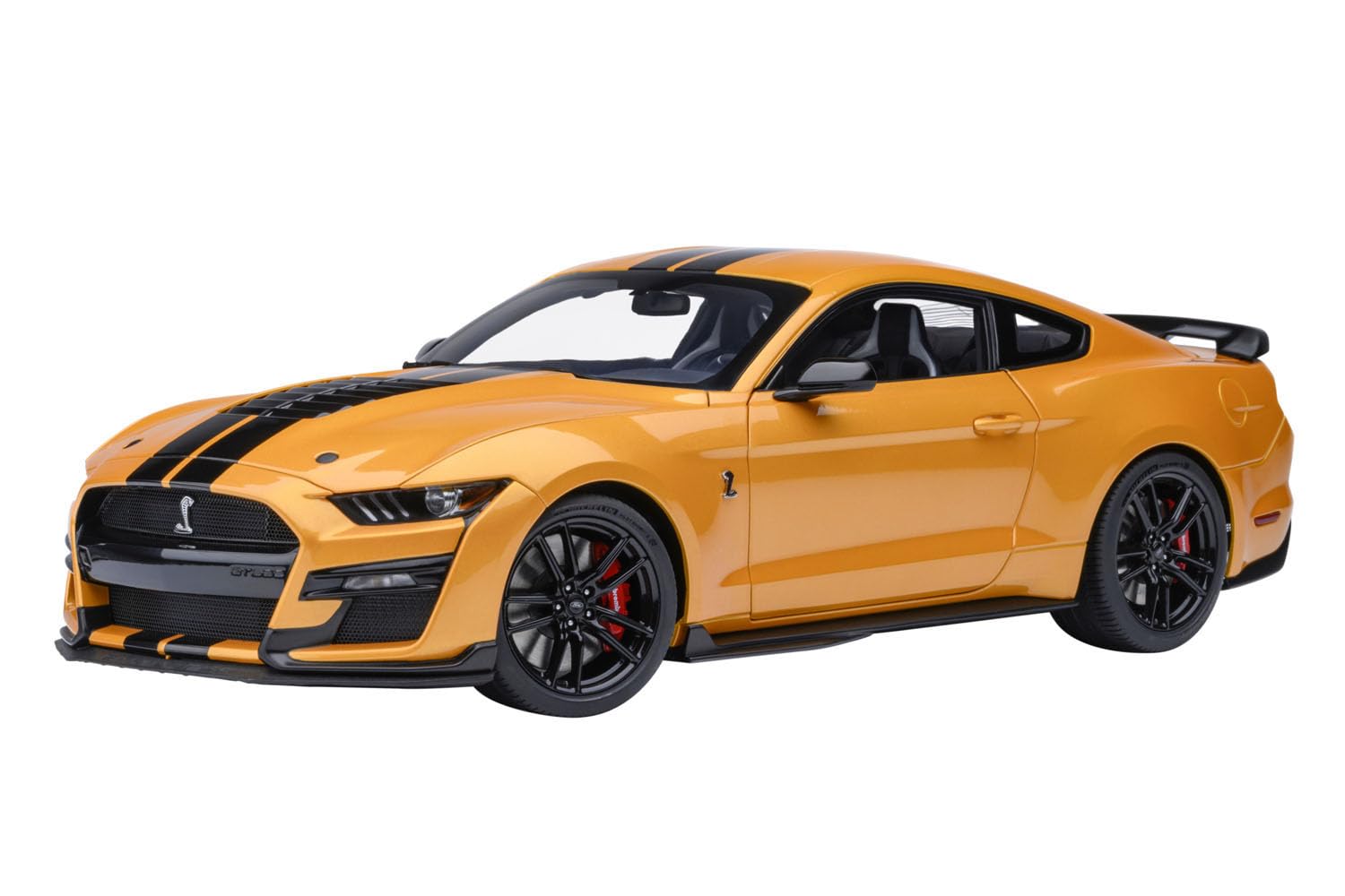 AUTOart Scale Ford Mustang Shelby GT500 Finished Product 73099 1/18 (Orange/Black Stripes)