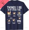 Dinge, die ich in meiner Freizeit mache Lustiges Farmer Farm Hühnerliebhaber T-Shirt Harajuku Kawayi Individuell Bedrucktes Grafisches Baumwoll-T-Shirt