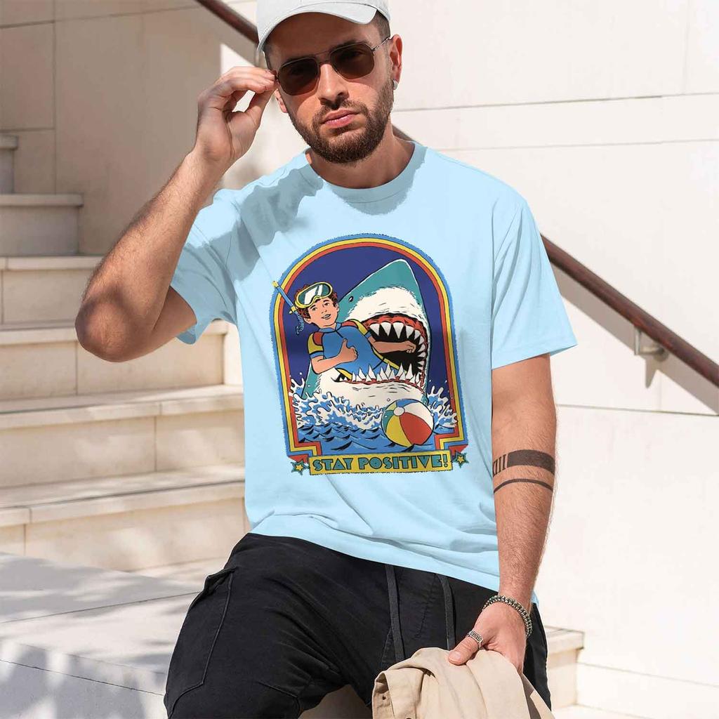 Being In A Desperate Situation Stay Positive T Shirt Unisex Unisex Street Tops D Summer T Shirts Casual Loose Tshirt 2026 New Model