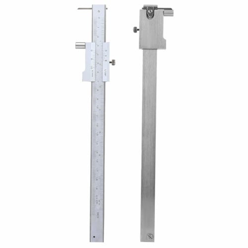 Wisoqu 0-200mm Parallel Caliper, Stainless Steel Caliper with Marking Gauge and Carbide Needle, Marking Tool