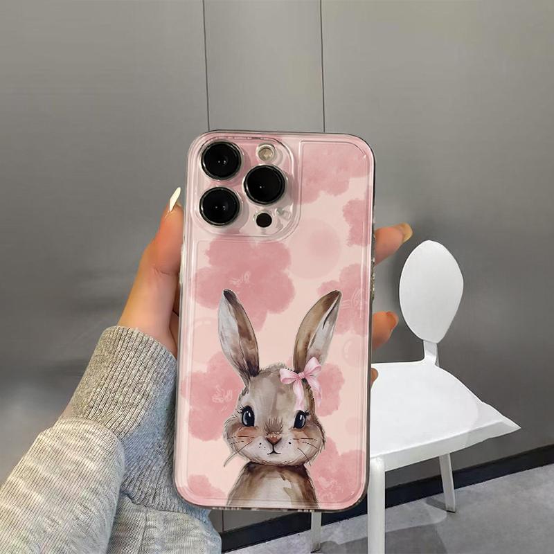 Flower Rabbit Phone Case For Xiaomi Redmi Note 15 15C 14 13 12 12S 12C 11 10 10C 13C 10s A1 A2 A3 Pro Plus 4G 5G soft TPU Cover