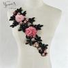 Lace Collar Embroidered Lace Lace Sequins Three-Dimensional Simulation Rose Dress Accessories