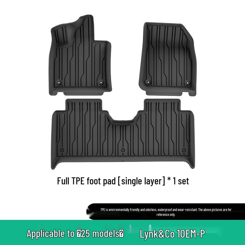 Custom TPE Floor & Trunk Mats, Stain-Resistant, Fits 25 Lynk & Co 10 Models, EM-P.