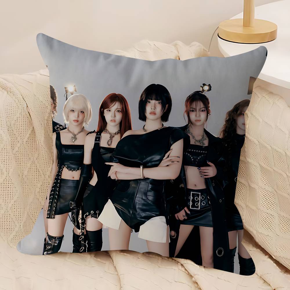 Kpop S-STAYC Cushion Cover Pillowcase Upholstery Sofa Throw Pillow Home Decor Pillowcas