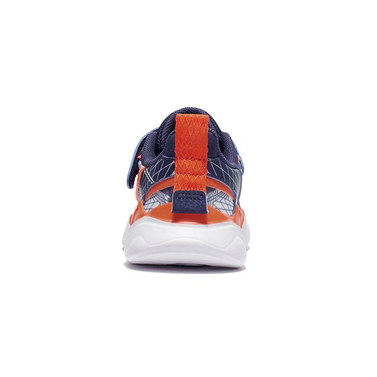 Li Ning Comfortable Non-Slip Shock Absorbing Wear-Resistant Breathable Lightweight Sports Shoes Kids Sneakers Dark-Blue YKNR136-3