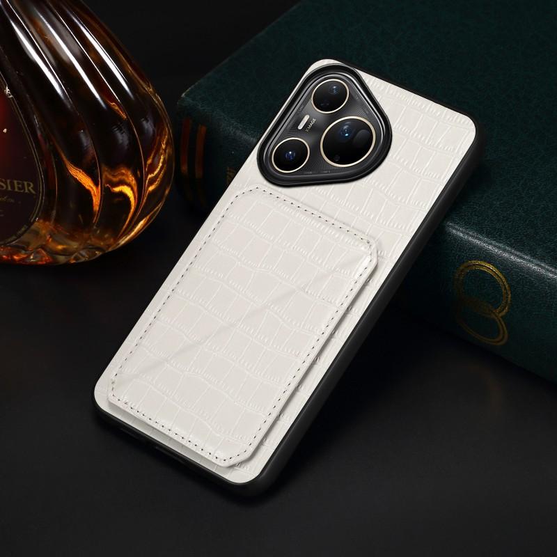Slim Flip Phone Case With Card Slot Kickstand Pura 80 Ultra Pro P70 Mate70 Series Anti-Drop PU Leather Cover