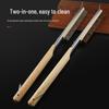 BBQ Grill & Pizza Oven Cleaning Brush with Replaceable Head for Outdoor & Kitchen Use