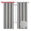 Curtains Color Solid With Insulation And Shading Design For Daily Household Use