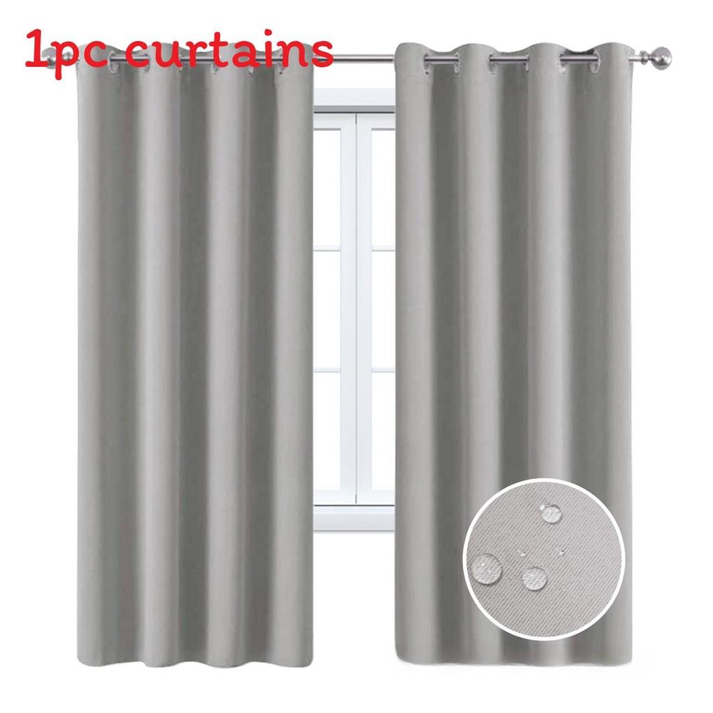 Solid Color Curtains With Insulation And Shading Design For Daily Household Use