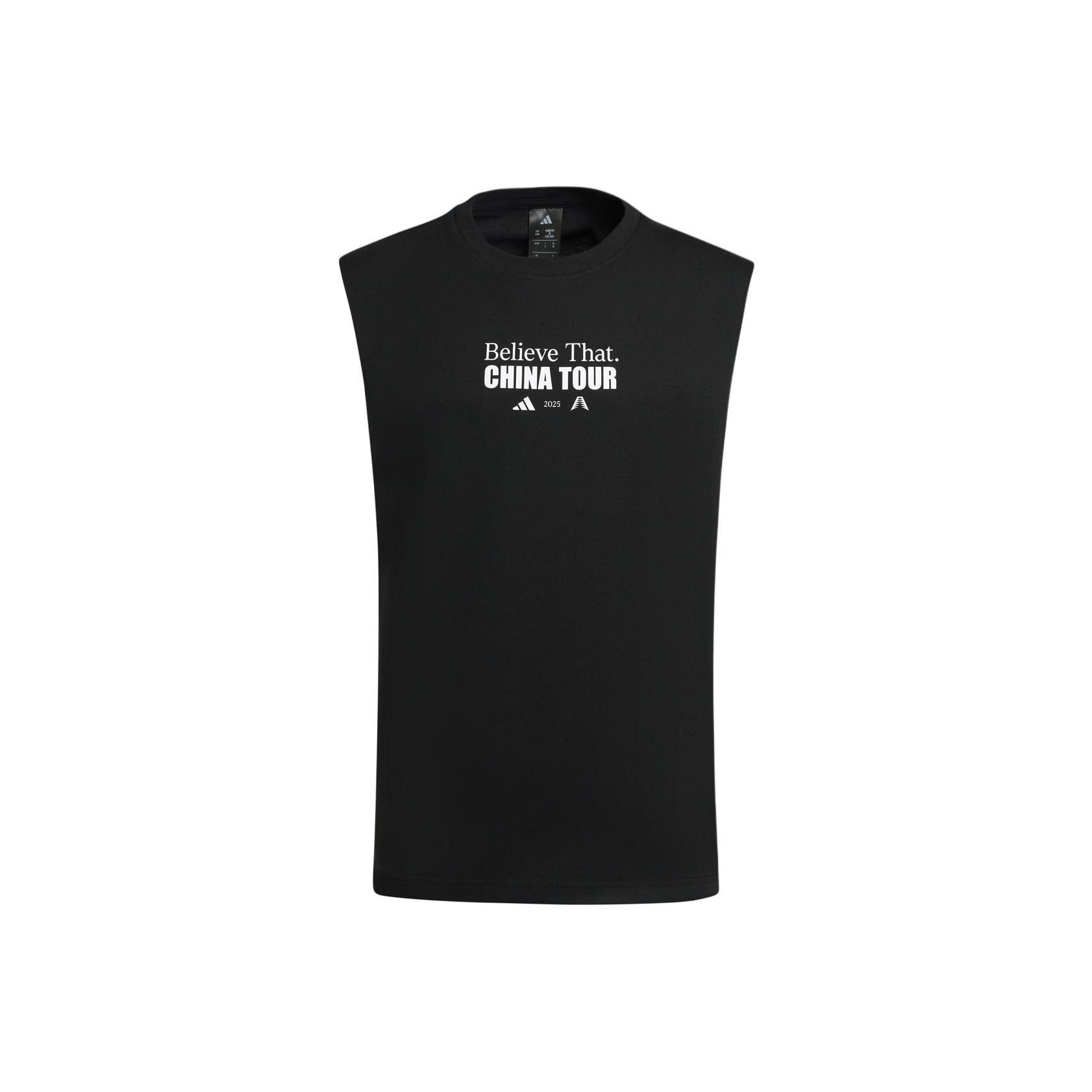 

Adidas Anthony Edwards SS25 CN Tour Knitted Round Neck Loose Sports Sleeveless Vest Men Tops KS2341 XL