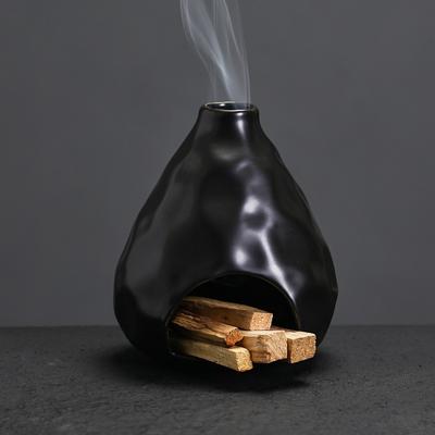 1 Stück Keramik Salbei Räucherwerkzeug Behälter Kreative Atmosphäre Dekor Peru Palo Santo Schale Brenner Heimdekor (Ohne Weihrauch)