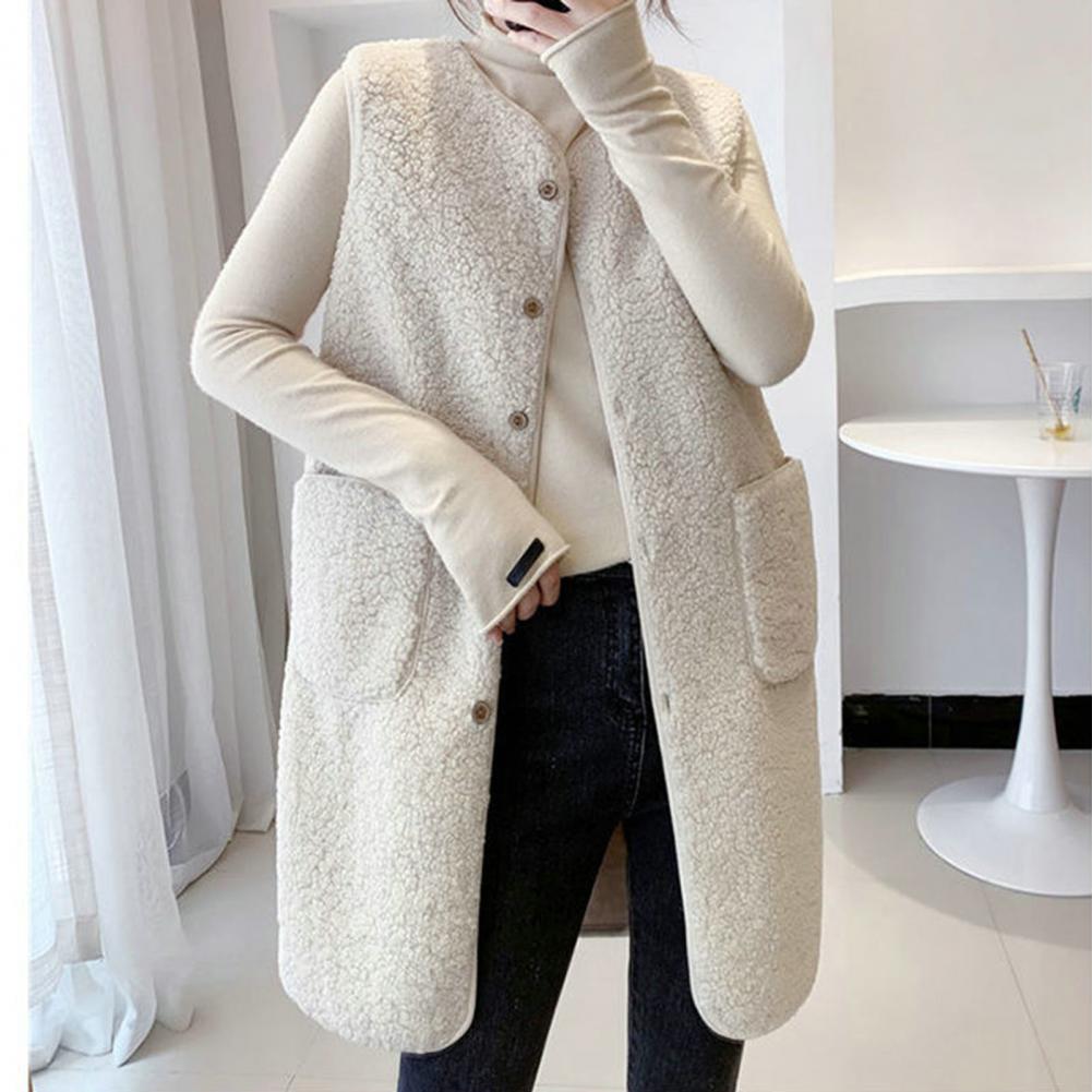 Winter Autumn Vest Women Waistcoat Spring Warm Thick Vests Women Sleeveless Jacket Ladies Waistcoat