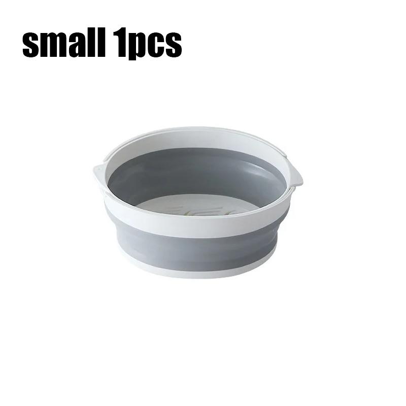 Kitchen Telescopic Folding Drainage Basket Fruit Basket With Handle Folding Travel Home Vegetable Washing Basket Fruit Basket