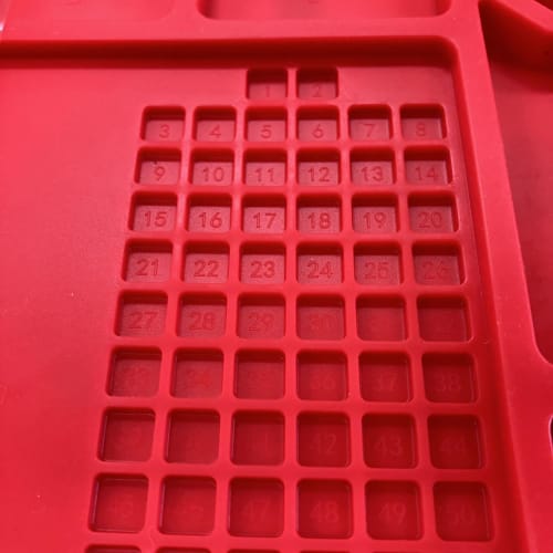 Doyusha Amazing! Red Silicone Mat for Hobbies, Medium, Hobby Tools