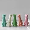 Flexible Silicone Mold Handmade Scented Candle Mould 3D Sitting Cats Aromatherapys Jewelry Mold Home Decoration Mold