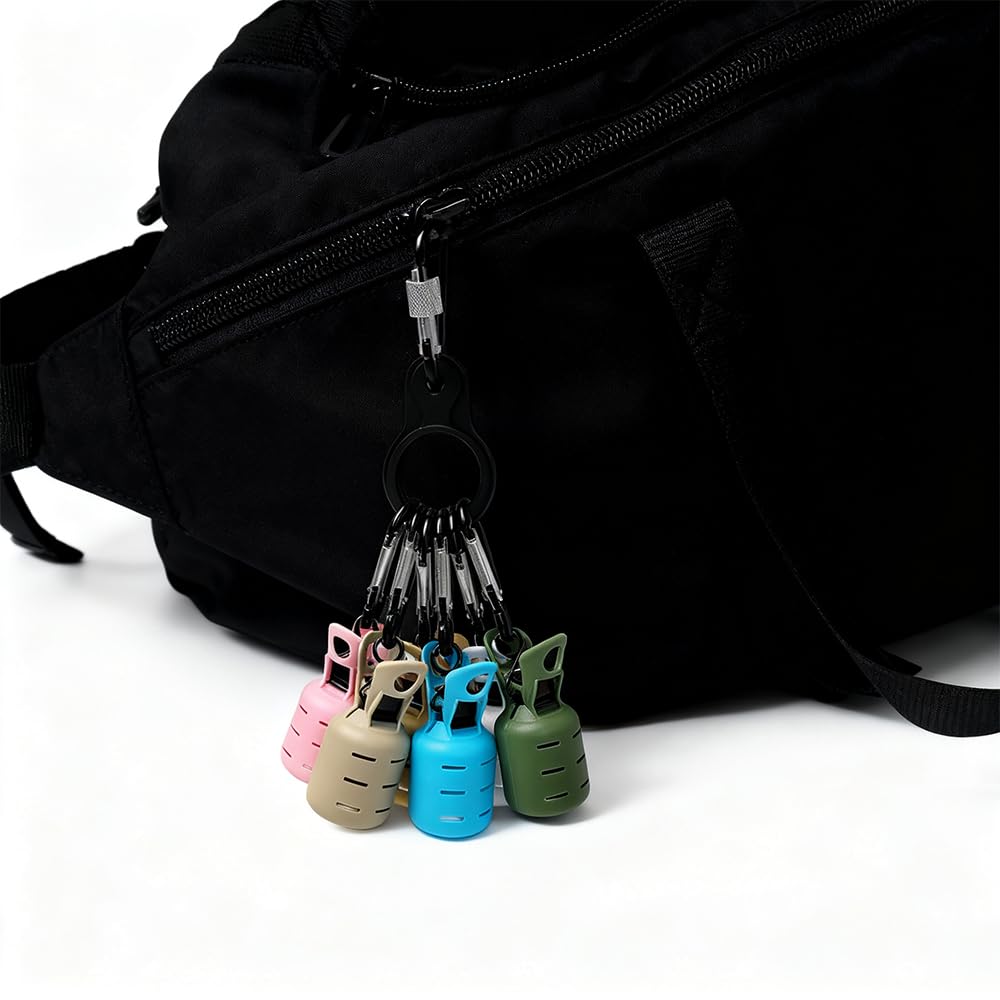 CHANGJIQ Squid Lure Set with Squid Lure Fishing Jig Hook Lure Squid Safety Stab Fishing Squid Fishing Covers, 12-Piece Carabiner, Holder, Protection,