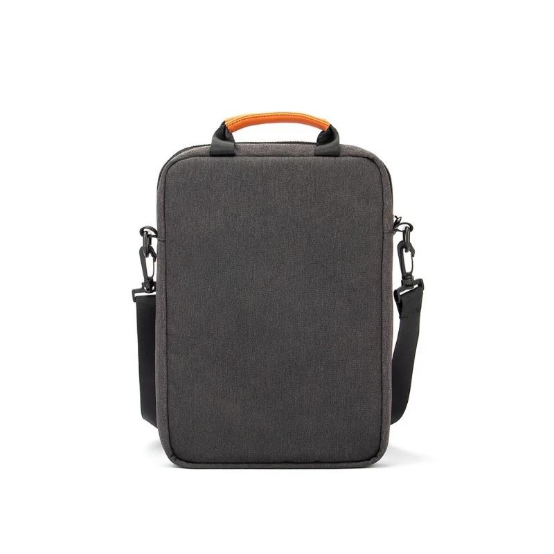 14 Inch Vertical Laptop Bag with Flat Inner Compartment - Waterproof Padded Shoulder Bag, Multi-Functional Storage Organizer