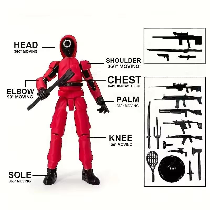 3D Printed Skeleton Activity Dummy 13 Multi Joint Toy Digital Machine Plaything Doll Attachments Children's Present