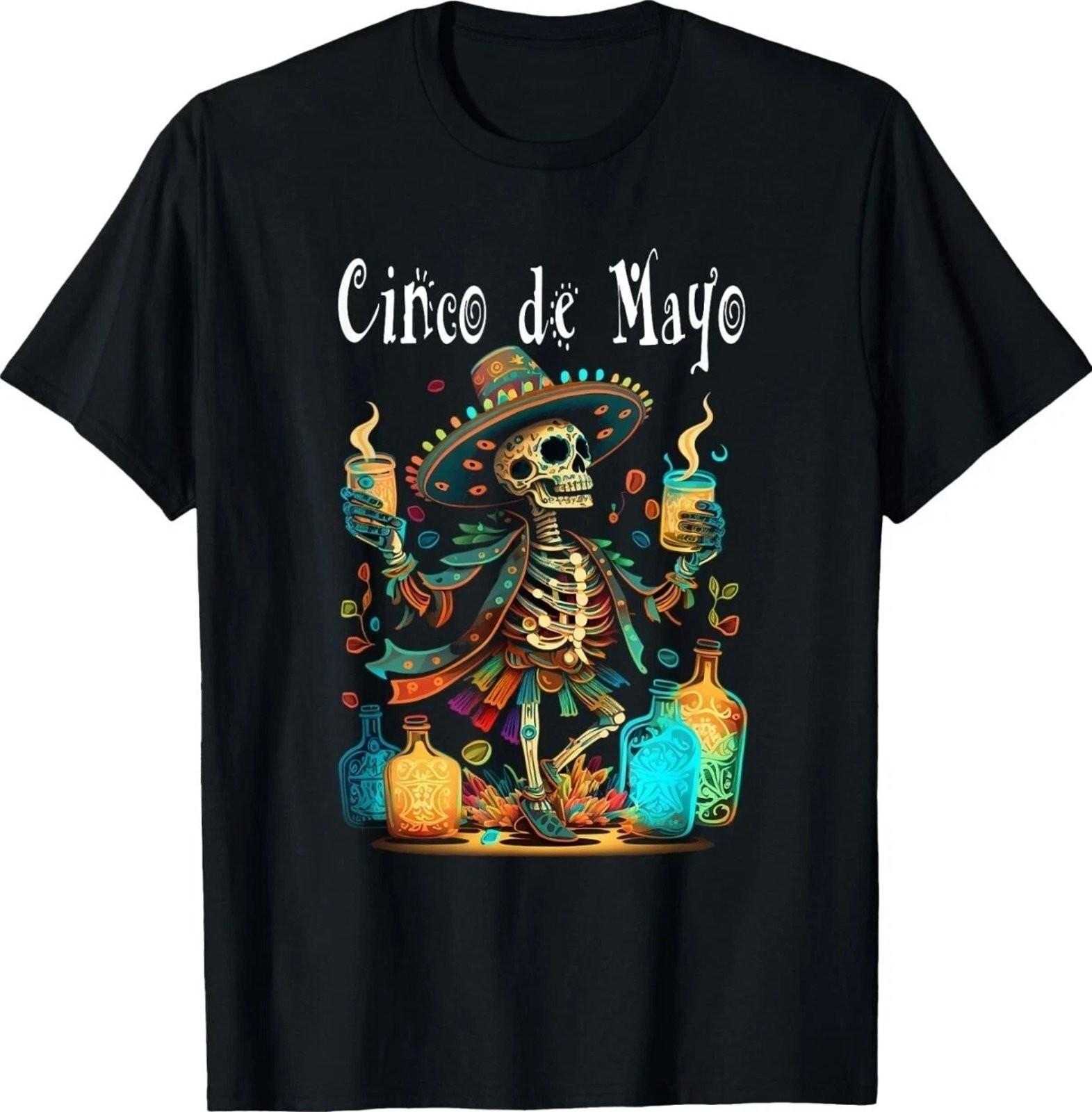 Happy Cinco De Mayo Festival T-Shirt Unisex Vintage Graphic Tee S разноцветный